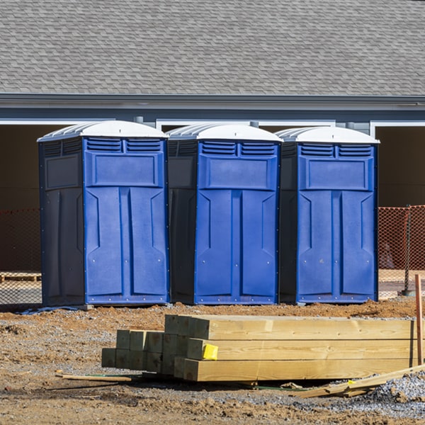 are there any restrictions on where i can place the portable restrooms during my rental period in Sylvia